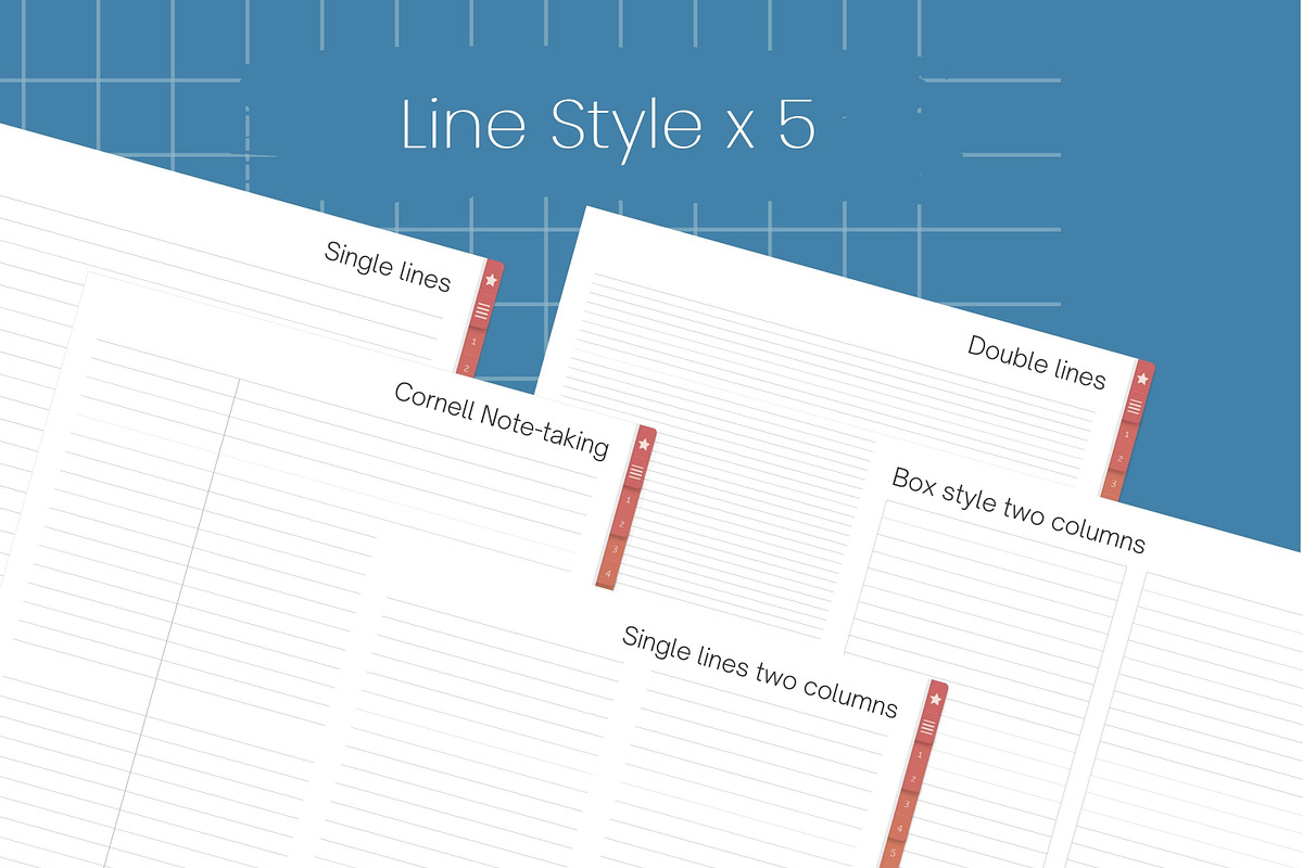Digital Notebook for Goodnotes, a Stationery Template by PixelCraft (Photo 7 of 8)