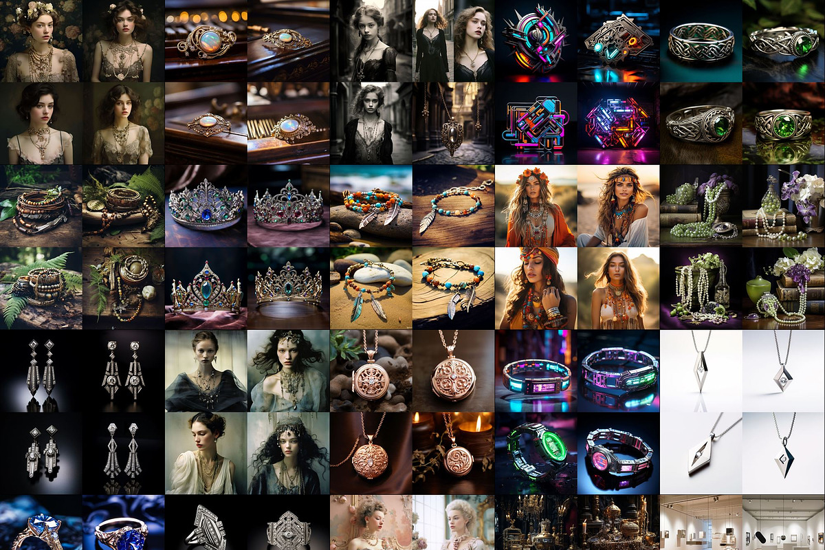463 Midjourney Prompts for Jewelry, an Object Illustration by Sevenstyles