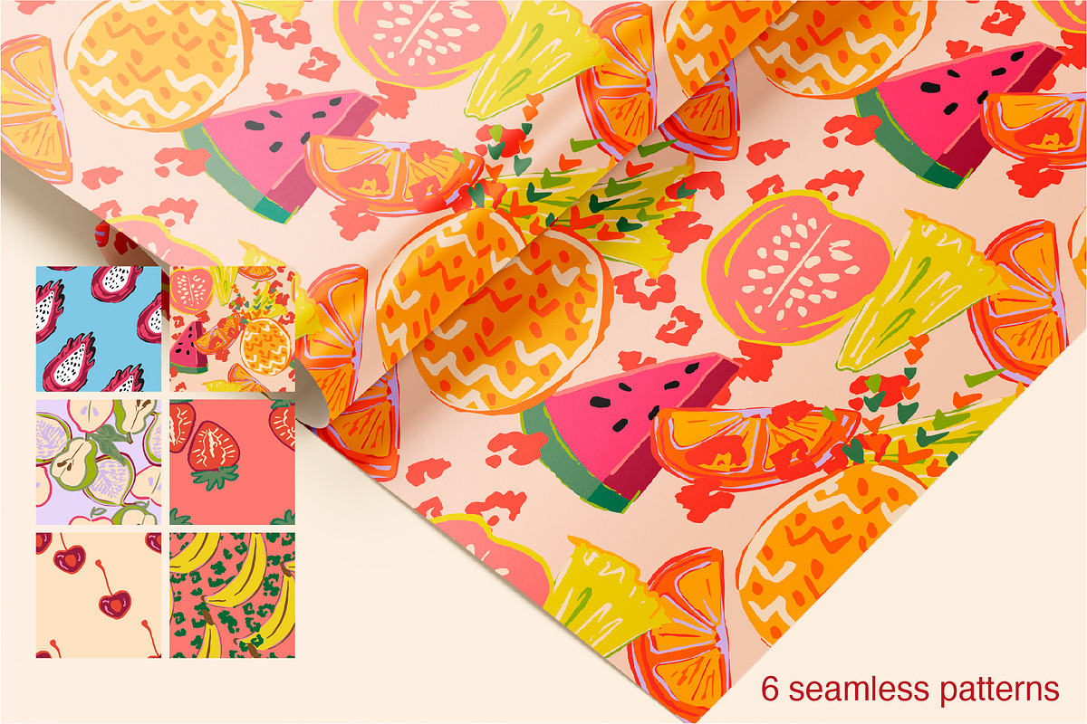 Tropical summer fruits vector bundle, an Object Graphic by MayBay Studio (Photo 7 of 11)