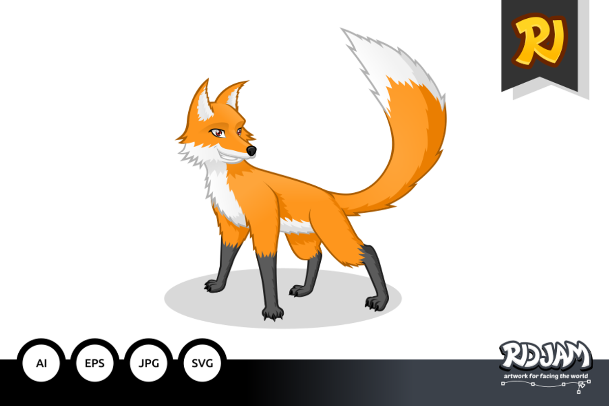 Fox Cartoon, a Background Graphic by ridjam