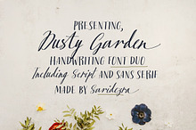 Dusty Garden - Handwriting Font Duo