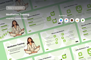 Calm Lifestyle Meditation Infographi, a Healthcare Illustration by trabaskriya