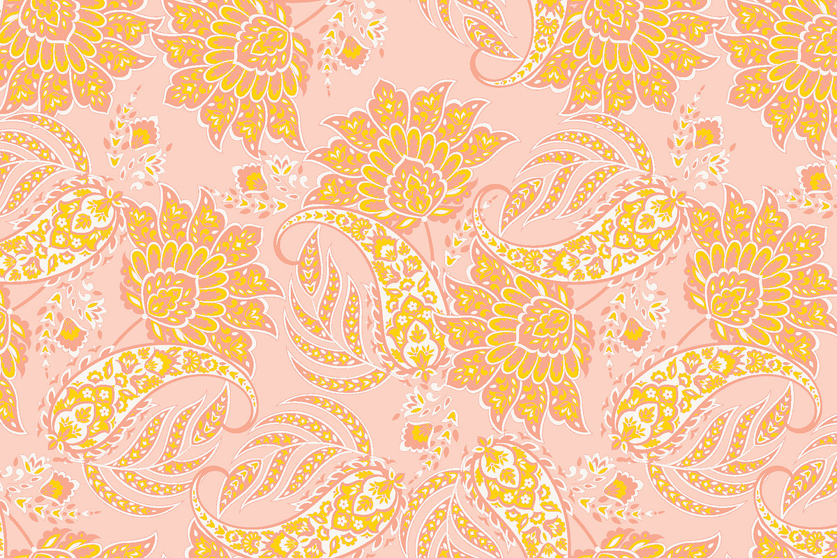 8 Paisley seamless vector pattern, a Background Graphic by antalogiya (Photo 3 of 9)