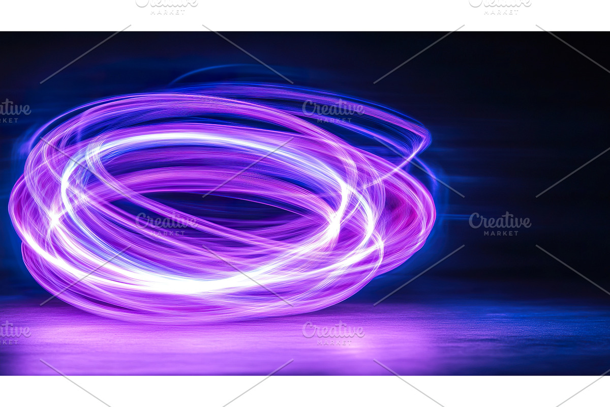Abstract purple and blue light, an Illustration by Lermont51