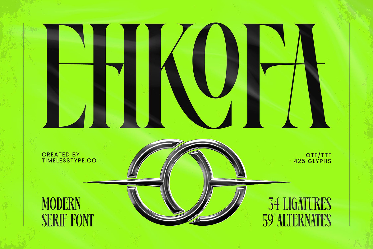 Ehkofa Modern Display Serif Font, a Serif Font by timelesstype.co (Photo 1 of 20)