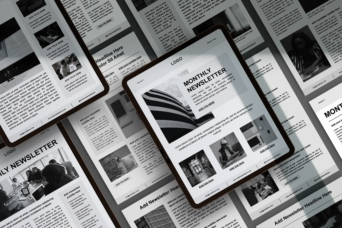 Business Newsletter Templates, a Marketing Template by Creatif Foundry (Photo 1 of 7)