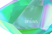 Set of six multi-colored crystals., an Object Graphic by Ruliz (Thumbnail 2 of 4)