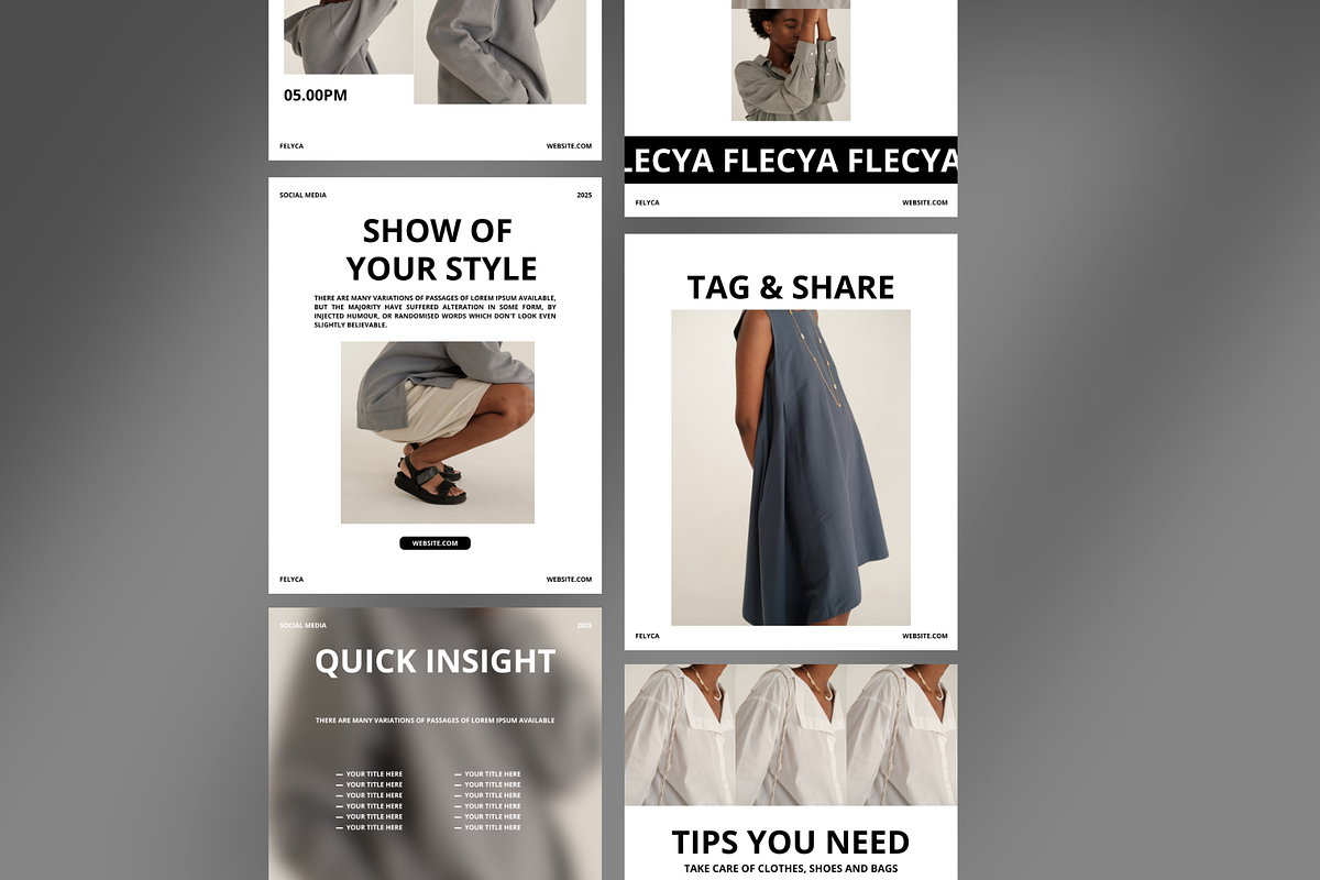Felicya | Instagram Kit Canva, a Social Media Template by Spesifikstd (Photo 15 of 19)