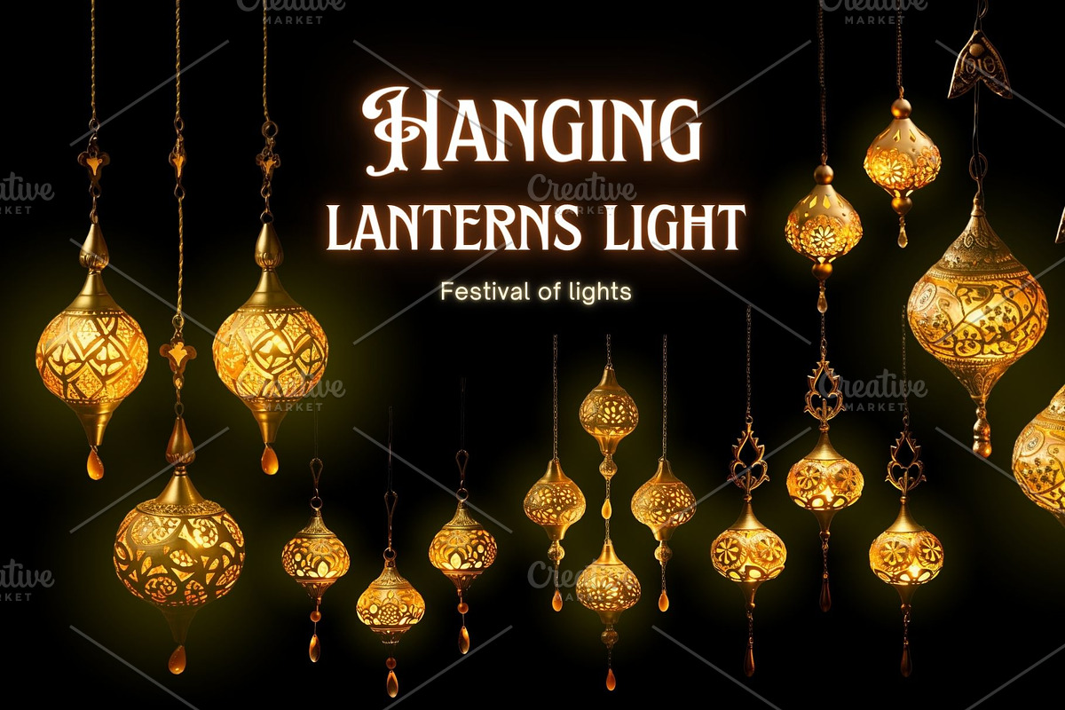 Diwali Oil Lamp Hanging, an Object Graphic by PKshop