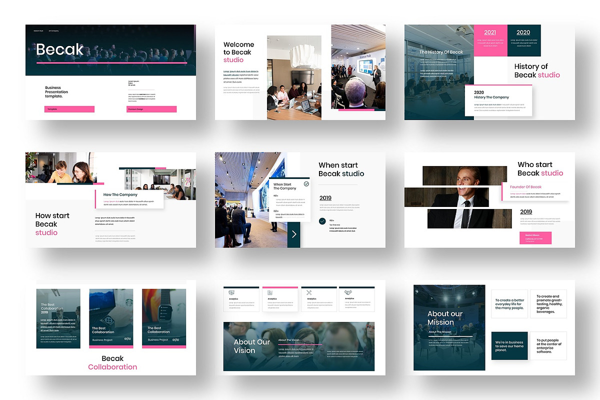 Becak – Business Keynote Template, a Presentation Template by Dens Creative Studio (Photo 1 of 6)
