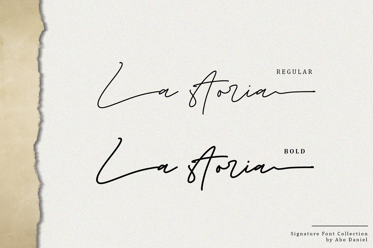 La Storia, a Script Font by Abo Daniel Studio (Photo 15 of 16)