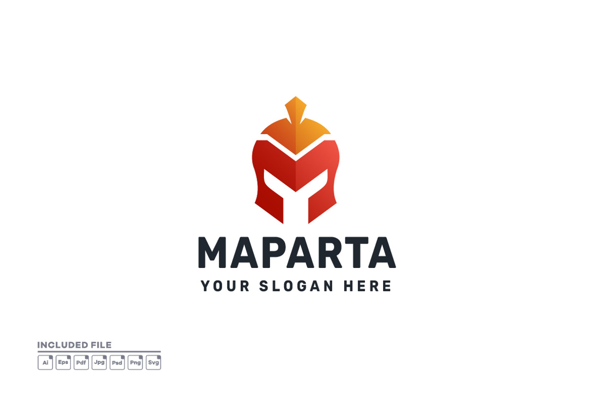 Letter M Spartan Gradient Logo, a Branding & Logo Template by yuanesei
