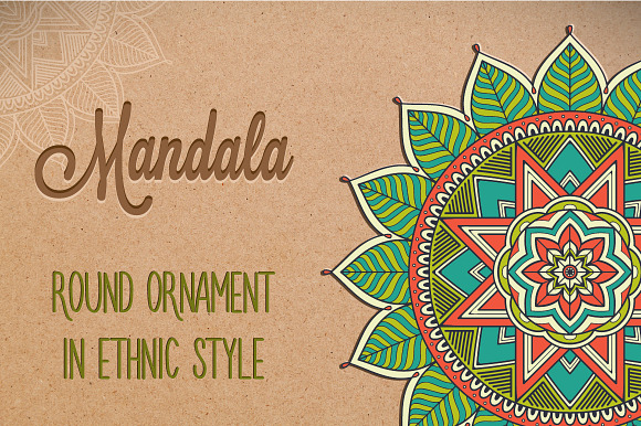 Mandala. Ornament In Ethnic Style