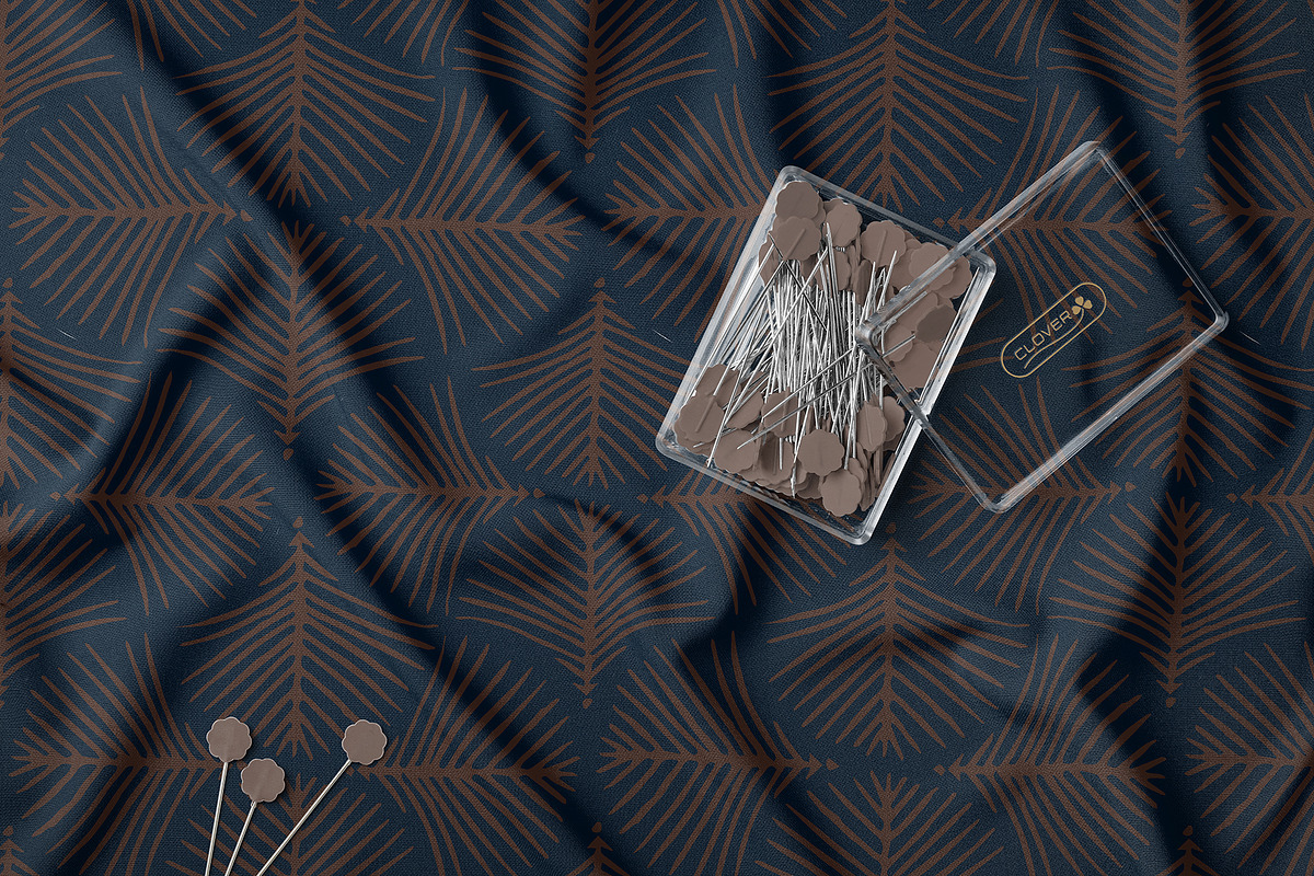 Modern Art Deco Leaf Tile Pattern, a Pattern Graphic by StudioGlouna (Photo 2 of 5)