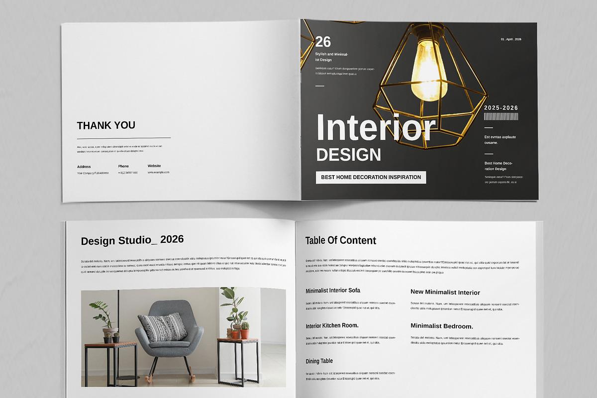 Interior Design Layout Brochure, a Brochure Template by ContestDesign (Photo 5 of 5)