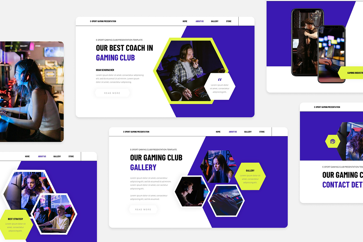 Esport Gaming Google Slide Template, a Presentation Template by Annora Studio (Photo 4 of 5)