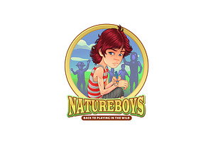 Cartoon Adventure Boys Logo, a Branding & Logo Template by Kongstones_std