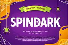 Spindark – Modern Halloween Font