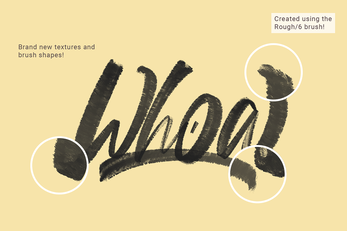 Textured Calligraphy Brushes 2.0 preview 3