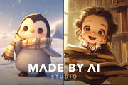 50 3D Kawaii Chibi Prompts, an Object Graphic by MadeByAI Studio (Thumbnail 4 of 5)