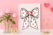 Valentine's Day Coquette Bow PNG, an Illustration by Canvas Craft (Thumbnail 3 of 6)