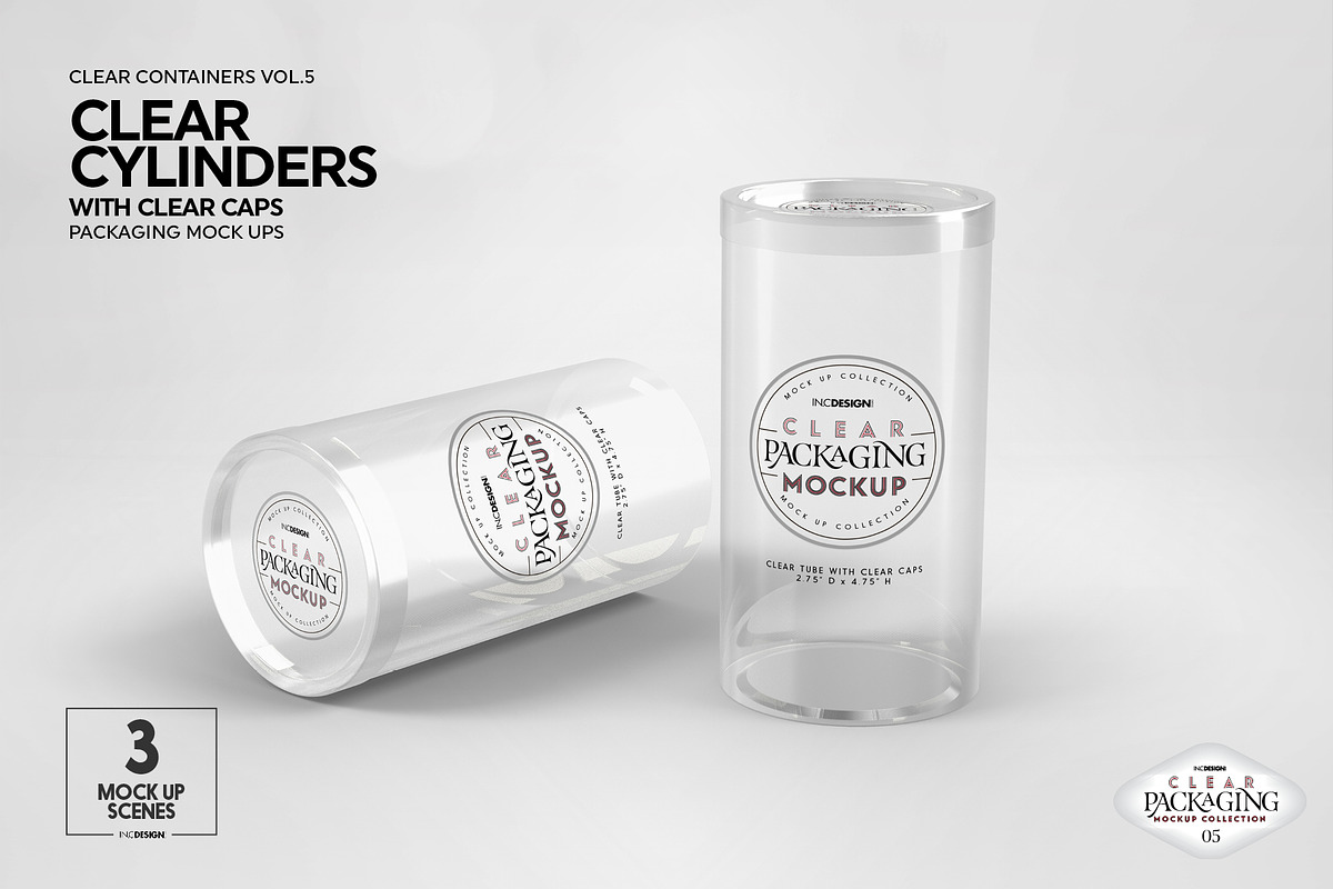 05 Clear Container Packaging Mockups, a Packaging Mockup by INCDesign (Photo 6 of 20)