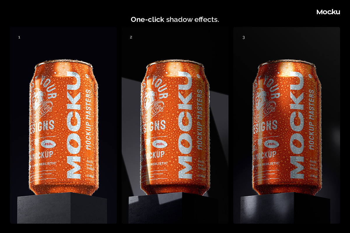 Can Bundle Mockups - 33cl / 12oz, a Product Mockup by Mocku (Photo 5 of 13)