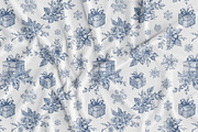 Christmas Toile Seamless Patterns, a Pattern Graphic by Olya Creative (Thumbnail 18 of 21)
