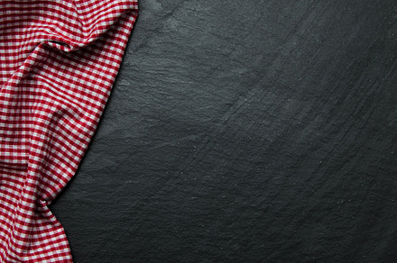 Napkin featuring table, top, and black, an Abstract Photo by Olena Rudo