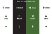 Kanol Cannabis Hemp Marijuana Logo, a Branding & Logo Template by Tovarkovdesign (Thumbnail 4 of 6)
