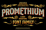 Promethium Font Family, a Serif Font by Mysterylab Designs (Thumbnail 1 of 9)