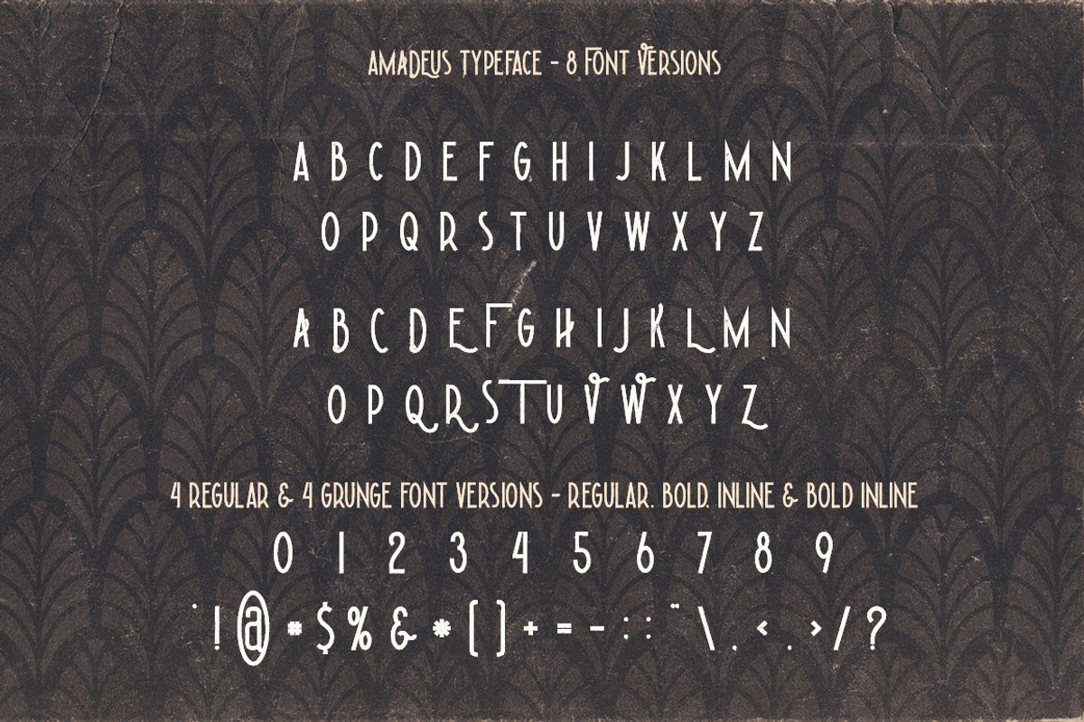 Amadeus - Display Font preview 2