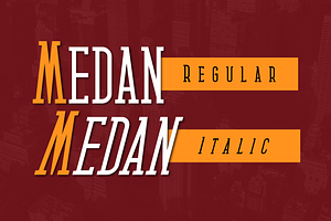 Medan Slab - Condensed Slab Serif