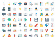 210 Education Flat icons, an Outline Icon by Dinosoftlabs (Thumbnail 2 of 2)