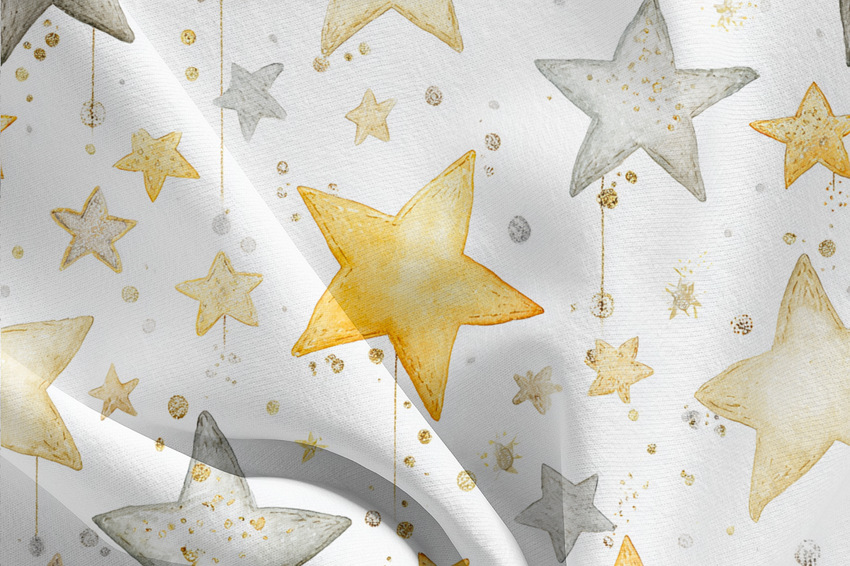 Christmas Star Seamless Pattern, a Decorative Illustration by Pati Charm Studio (Photo 7 of 7)
