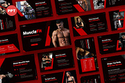 Musclefit - Gym & Fitness Powerpoint, a Presentation Template by Fit-tee (Thumbnail 1 of 6)