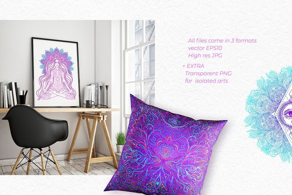 Mindfulness. 35 Vector Set., a Decorative Illustration by Varvara Gorbash (Photo 8 of 9)