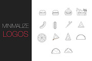 Over 70 Various Logos for Fast Food, a Branding & Logo Template by UX Monster (Thumbnail 9 of 13)