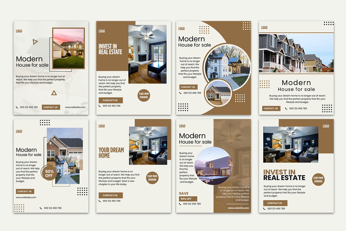 Real Estate Instagram Posts Bundle, a Social Media Template by GenesisCreativeCo (Photo 3 of 5)