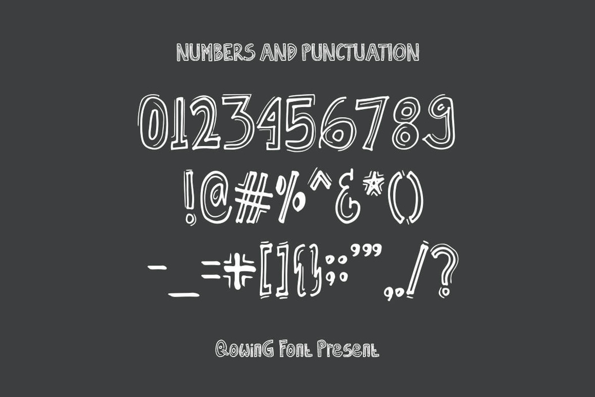 Qowing - Cute Display Font, a Font by Naistudio (Photo 5 of 8)