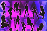 Sexy Female Vector Women Silhouettes, a Person Illustration by Posh Papers & Patterns (Thumbnail 7 of 8)