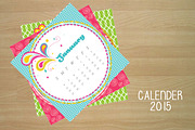 Cute Calender 2015, a Stationery Template by Pegaconleche Papercute (Thumbnail 1 of 4)