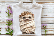 Halloween Cute Hedgehog Clipart, an Illustration by Rose Art (Thumbnail 6 of 7)