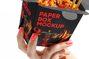 Matte Paper Noodles Box Mockup, a Packaging Mockup by Green Art (Thumbnail 4 of 5)