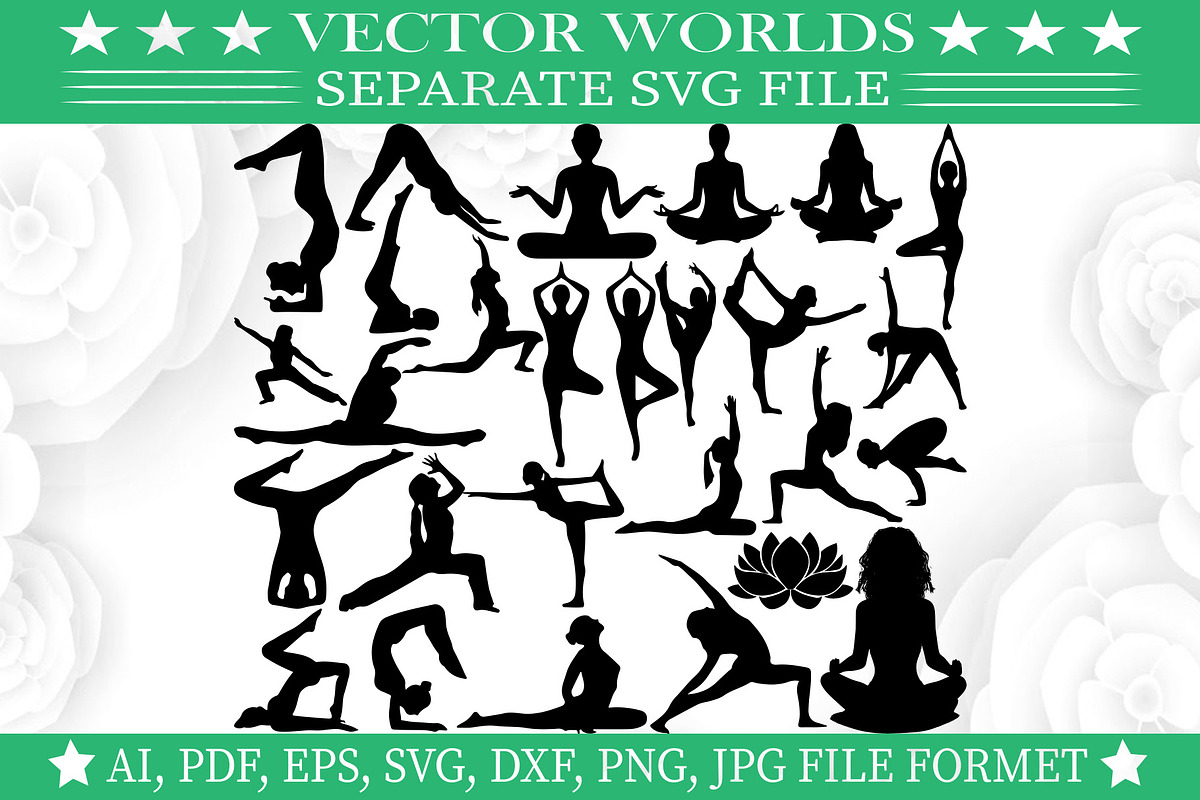Yoga Svg, Gym, Workout, Home Svg, an Object Graphic by VectorWorlds (Photo 1 of 3)