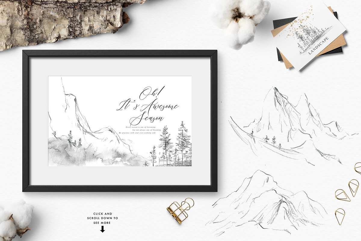 Whisper-Pencil Sketch Winter Set, an Animal Illustration by Graphic Box (Photo 9 of 12)