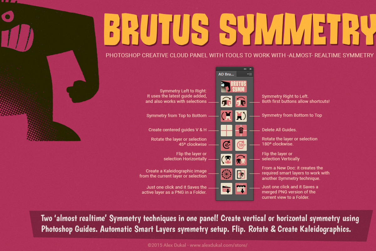 AD Brutus Symmetry (PS CC+ Panel), a Plug-in Add-On by Alex Dukal (Photo 1 of 5)