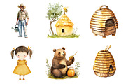 Little Honeybee Clipart, an Illustration by Design Market (Thumbnail 4 of 4)