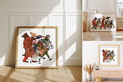 Animal Parade Hand Painted Set, an Animal Illustration by ArtPavo (Thumbnail 6 of 10)