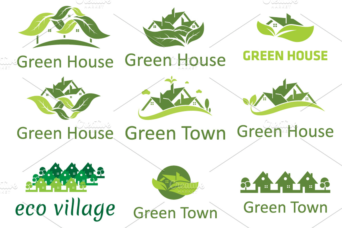 Green Town, an Illustration by UVAconcept